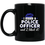 I Kissed A Police Officer - Blue Kisses - Mug - PD1