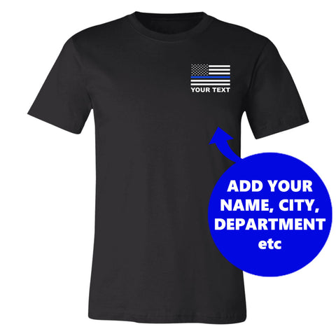 Personalized Thin Blue Line Shirt 2