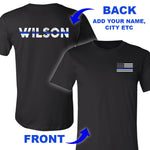 Personalized Thin Blue Line Shirt 1