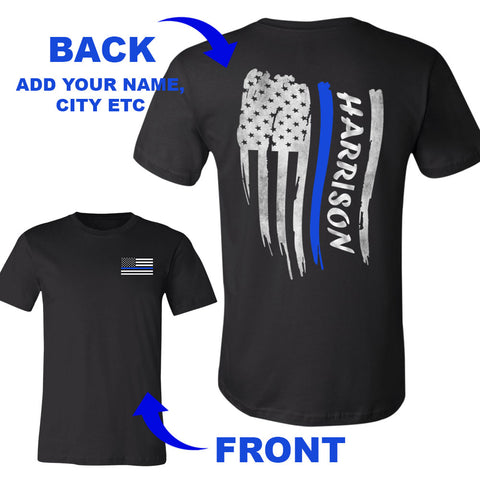 Personalized Thin Blue Line Shirt 3