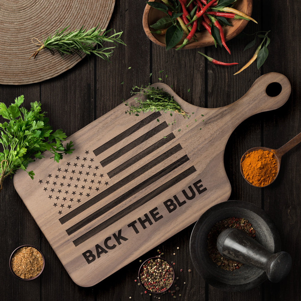 Thin Blue Line - Wood Cutting Board – ThinBlueLineHeroes