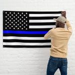 Personalized Thin Blue Line Flag - TS1 - 1-1