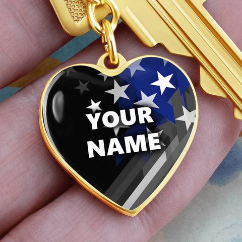 Personalized Keychain - Heart pendant - BR1