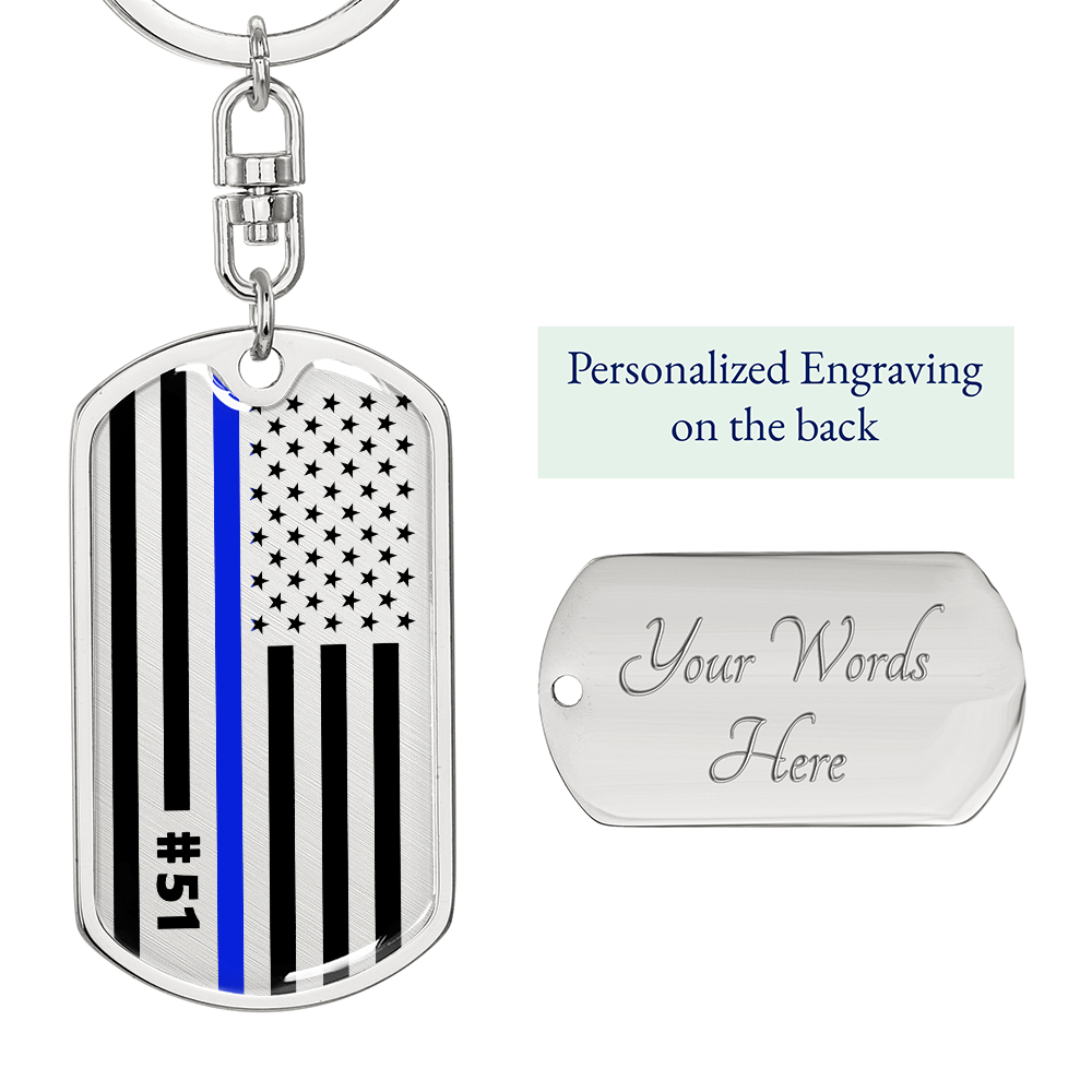 Personalized Keychain DogTag - ETS - 51 - RM1 - 1-1