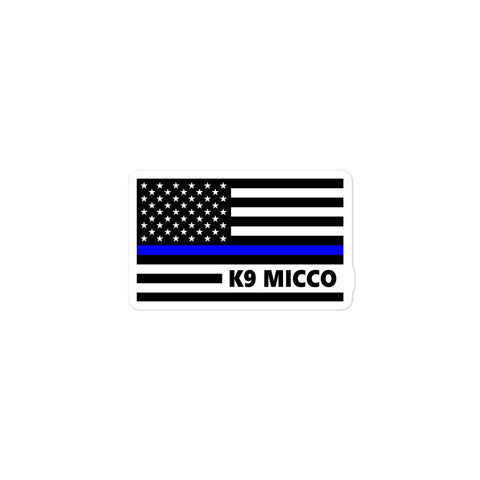 Personalized Sticker - K9 Flag - BC1