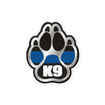 K9 Paw - Thin Blue Line Sticker - JS1
