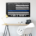 Personalized Flag - Duty Honor Courage - RF1