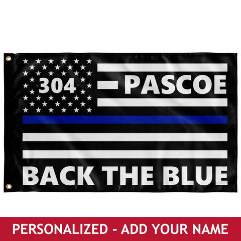 Personalized Flag - Back The Blue