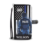Personalized Phone Case Wallet - Police