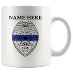 Personalized Mugs - Badge and Name
