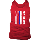 "Hold the line" - Thin blue line flag Tank tops