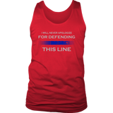 "I will never apologize for defending this line" - Tank tops