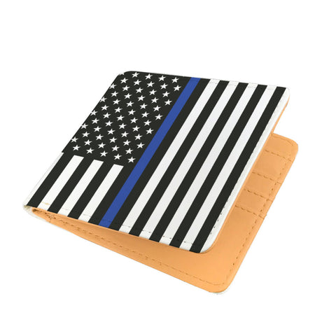 Thin Blue Line Flag Men's Wallet