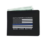 Blue Lives Matter - Duty Honor Courage - Men's Wallet