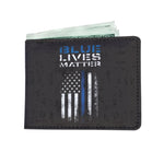 Blue Lives Matter - Thin blue line flag - Men's Wallet