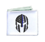 Thin Blue Line Spartan helmet - Men's Wallet