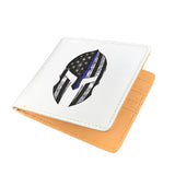 Thin Blue Line Spartan helmet - Men's Wallet