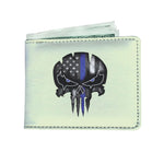 Punisher Skull - Thin Blue Line - Men's Wallet