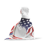 Cozy American Eagle - Hooded Blanket 2