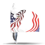 Cozy American Eagle - Hooded Blanket 2