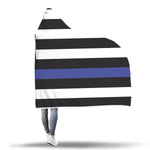 Thin Blue Line Flag - Hooded Blanket 1
