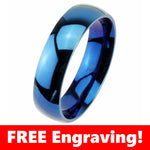 Thin Blue Line SS Blue Iconic Ring