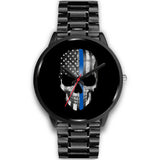 Skull - Thin Blue Line Watch