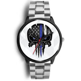 Punisher Skull - White Base - Black Watch