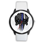 Punisher Skull - White Base - Black Watch