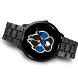 K9 Heart - Thin Blue Line Watch - Black