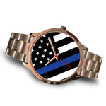 Thin Blue Line Flag - Gold Watch - Type 2