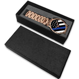 Thin Blue Line Flag - Gold Watch - Type 2