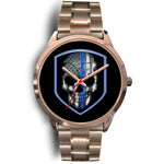 Skull Shield - Thin Blue Line Watch