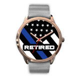 Retired Thin Blue Line Watch - Gold