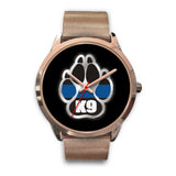 K9 - Thin Blue Line Watch - Gold