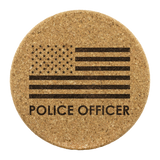 Police Officer - Round Coasters