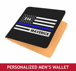 Personalized Men's Wallet - Flag