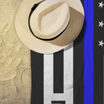 Thin Blue Line Beach Towel - AL1