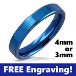 Thin Blue Line Comfort Ring - 2 sizes