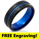 Thin Blue Line Comfort Fit Ring