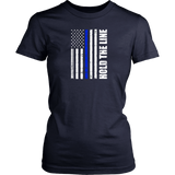 Hold the line Thin Blue Line flag Shirts