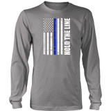 "Hold the line" - Thin blue line flag Shirt + Hoodies