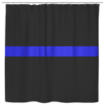 Thin Blue Line Shower Curtain - Type 3 - TM1