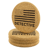 Detective - Round Coasters - Set of 4