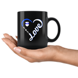 Personalized Mugs - Heart with Badge