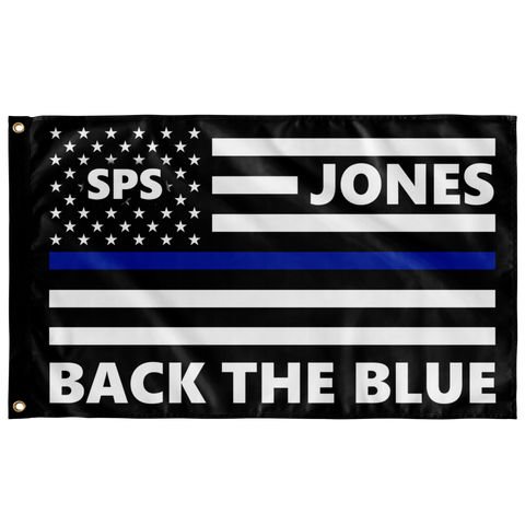 Personalized Back the Blue Flag - KC1