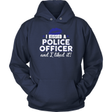 "I Kissed A Police Officer" - Blue lips - Shirt + Hoodies