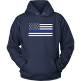 Classic Thin Blue Line Flag - Shirts + Hoodies