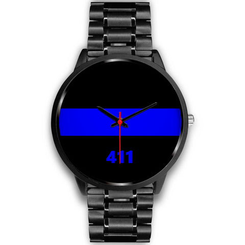 Personalized Thin Blue Line Watch - NB - 411