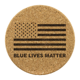 Blue Lives Matter - Round Coasters